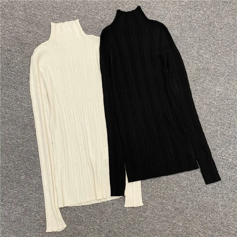 2023 Early Autumn New Women High Collar Long Sleeve Solid Classic All-Match Bottoming Sweater
2023 Early Autumn New Women High Collar Long Sleeve Solid Classic All-Match Bottoming Sweater