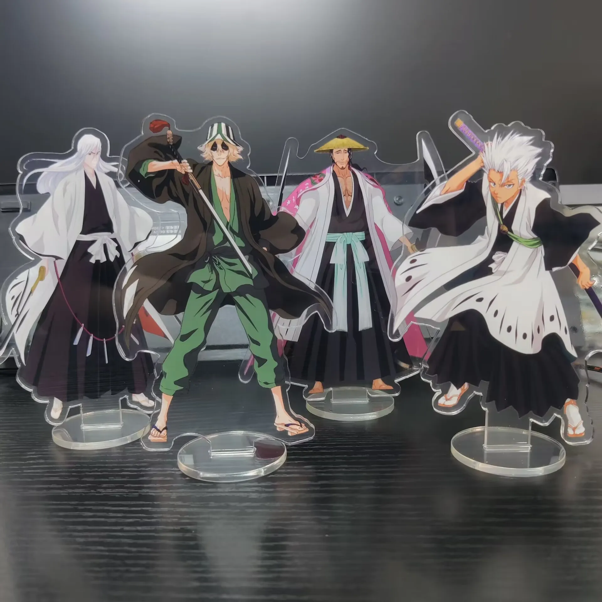 Hot Anime BLEACH Figures Kurosaki Ichigo Zaraki Kenpachi Acrylic Stands Kyoraku Shunsui Character Model Props Fans Xmas Gift
Hot Anime BLEACH Figures Kurosaki Ichigo Zaraki Kenpachi Acrylic Stands Kyoraku Shunsui Character Model Props Fans Xmas Gift