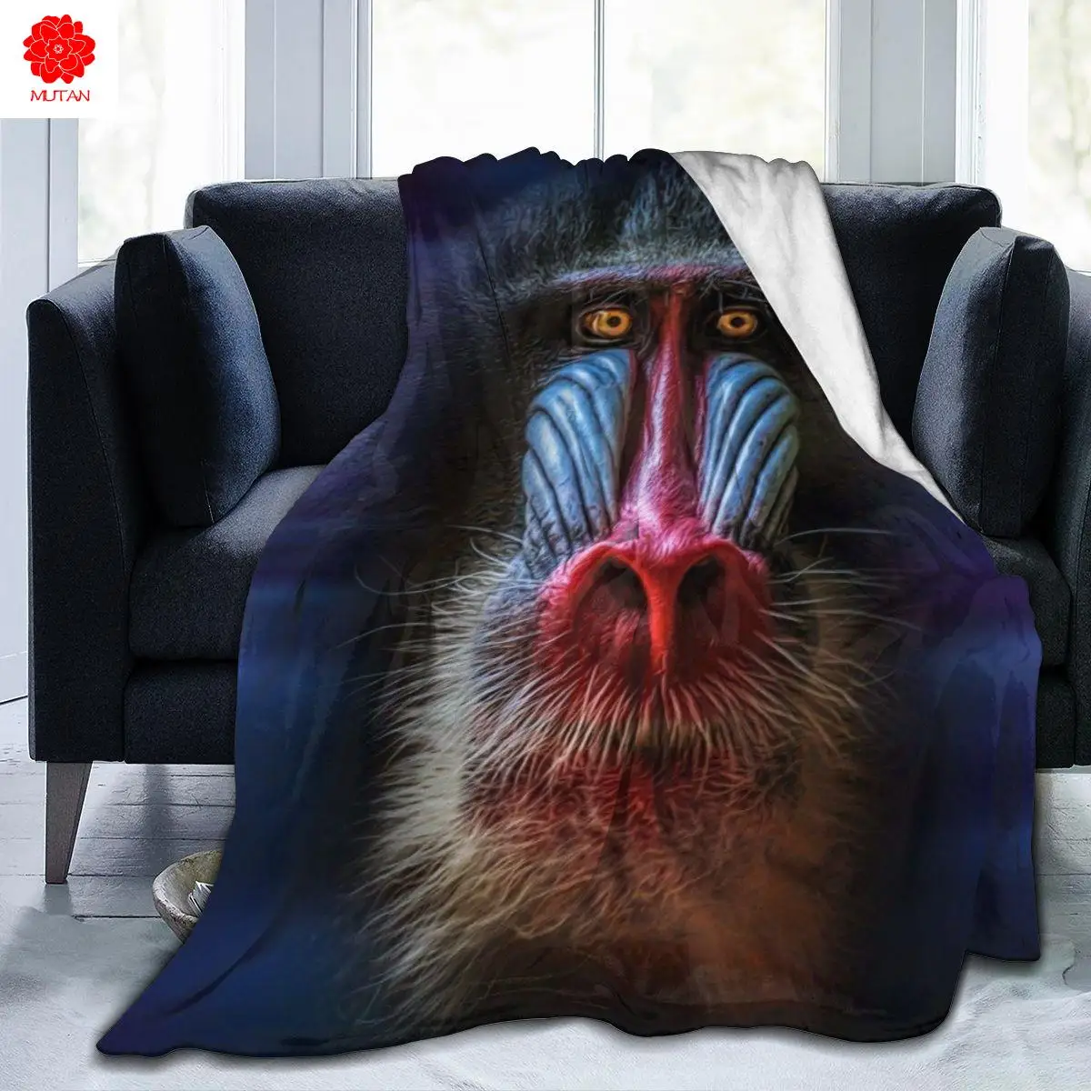 New animal Mandrillus 3D printing printed blanket bedspread blanket retro bedding square picnic wool soft blanket
New animal Mandrillus 3D printing printed blanket bedspread blanket retro bedding square picnic wool soft blanket