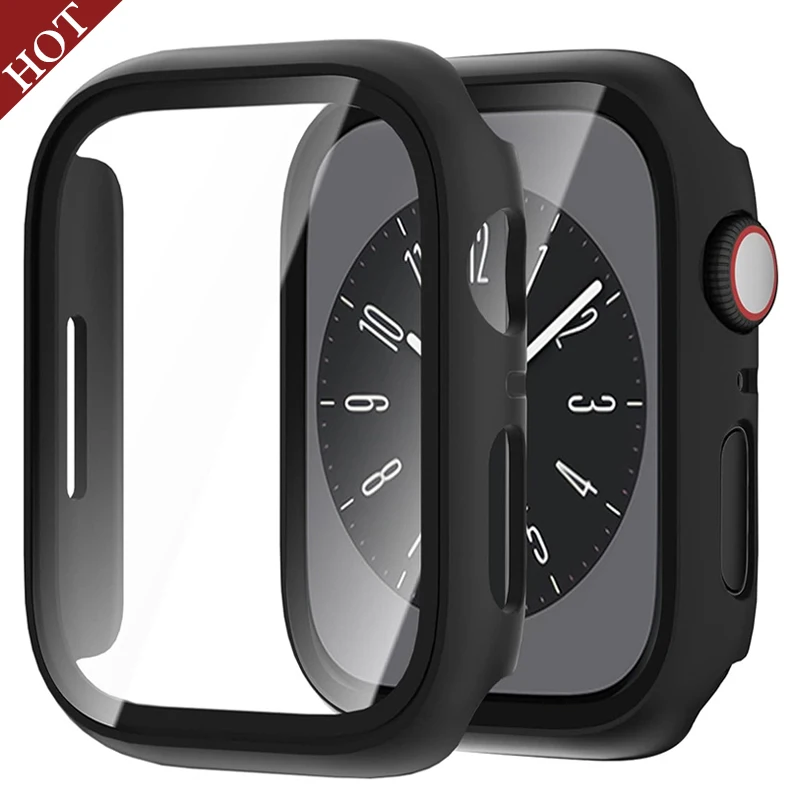 Tempered Glass+cover For Apple Watch 44mm 40mm 45mm 41mm 42mm 38mm PC Bumper Screen Protector Case iWatch Series 8 7 6 5 4 3 SE
Tempered Glass+cover For Apple Watch 44mm 40mm 45mm 41mm 42mm 38mm PC Bumper Screen Protector Case iWatch Series 8 7 6 5 4 3 SE