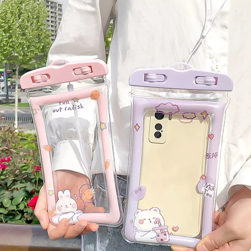 Summer Fashion Waterproof Mobile Phone Bag Cartoon Unlock Floating Swimming Phone Pouch Outdoor Beach Diving Lanyard Water Bag
Summer Fashion Waterproof Mobile Phone Bag Cartoon Unlock Floating Swimming Phone Pouch Outdoor Beach Diving Lanyard Water Bag