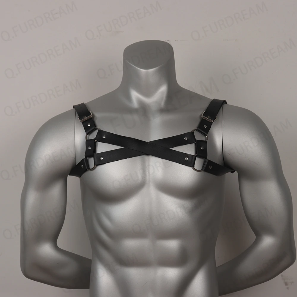 Men's Chest Harness Classic Harness Men PU Leather Harness Belt Chest Harness Fetiish For Gay Clothing Body Gear Best Men Gift 
Men's Chest Harness Classic Harness Men PU Leather Harness Belt Chest Harness Fetiish For Gay Clothing Body Gear Best Men Gift