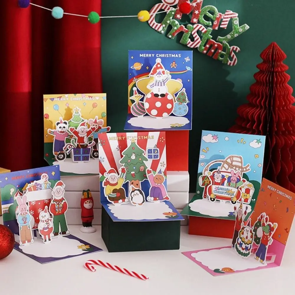 

Новогодние подарки вечерние приглашения на Рождество поздравительные открытки карты с конвертом Рождественская открытка благословения открытки