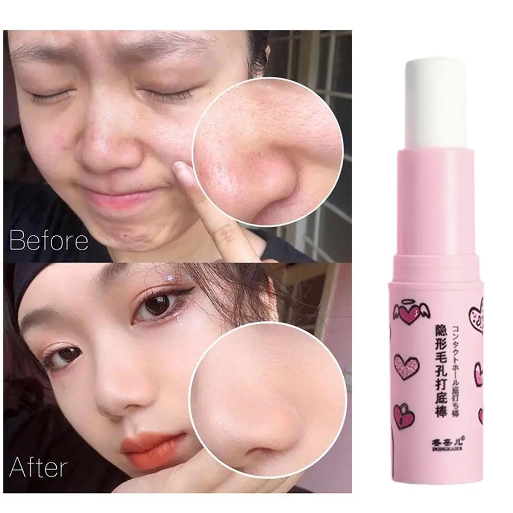 

Magical Pore Eraser Primer Stick Invisible Pore Concealer Isolating Makeup Front Stick Primer for Face Hydrating 2023 New