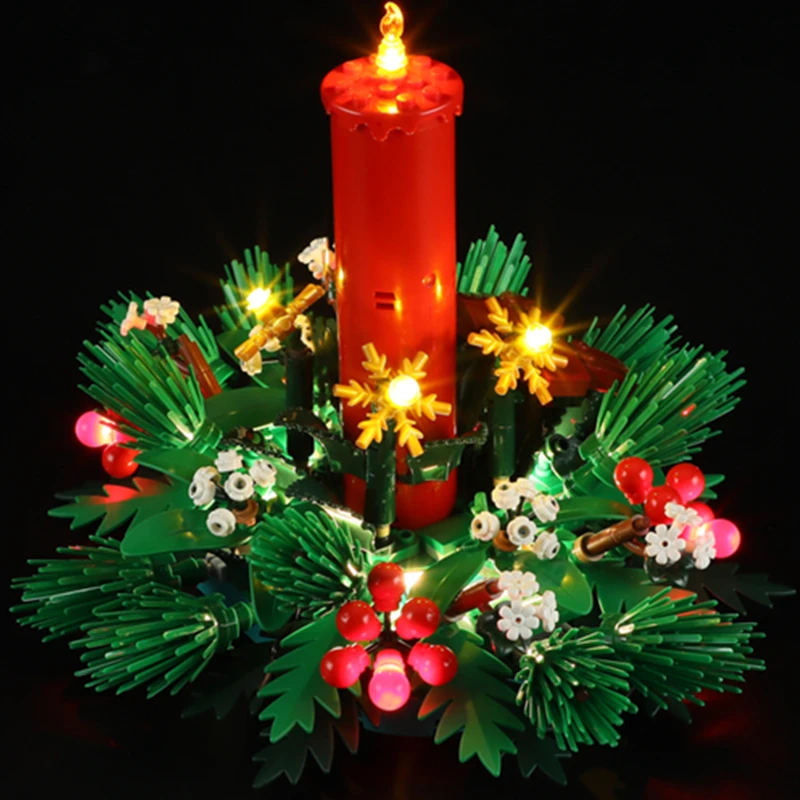 (Только светодиодный светильник) 40743 Рождественское украшение стола Цветочные