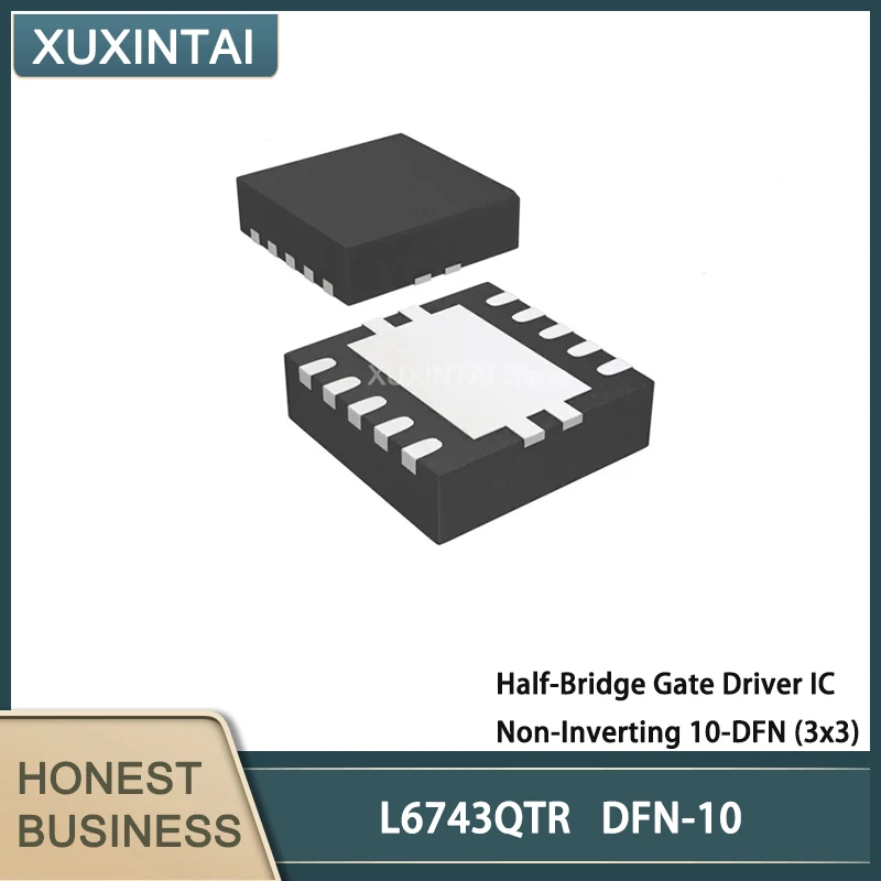 20Pcs/Lot L6743QTR L6743QT Half-Bridge Gate Driver IC Non-Inverting 10-DFN (3x3)
20Pcs/Lot L6743QTR L6743QT Half-Bridge Gate Driver IC Non-Inverting 10-DFN (3x3)