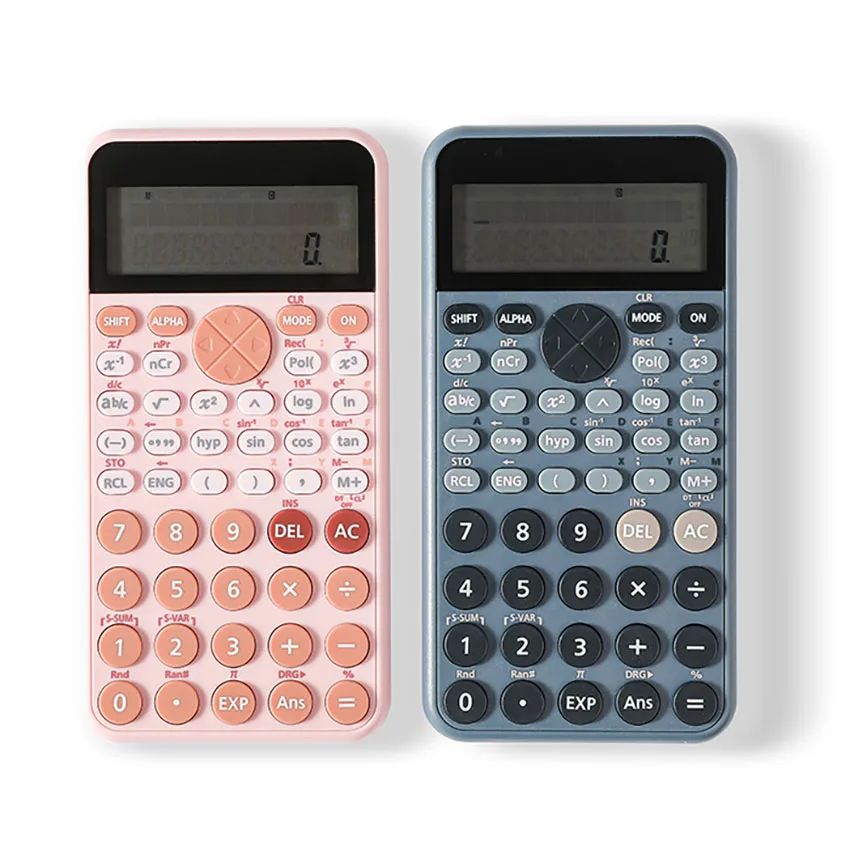 

1Pc 240 Functions Electronic Calculator Multifunction 12 Digits Student Function Calculator Large Display Battery Calculators