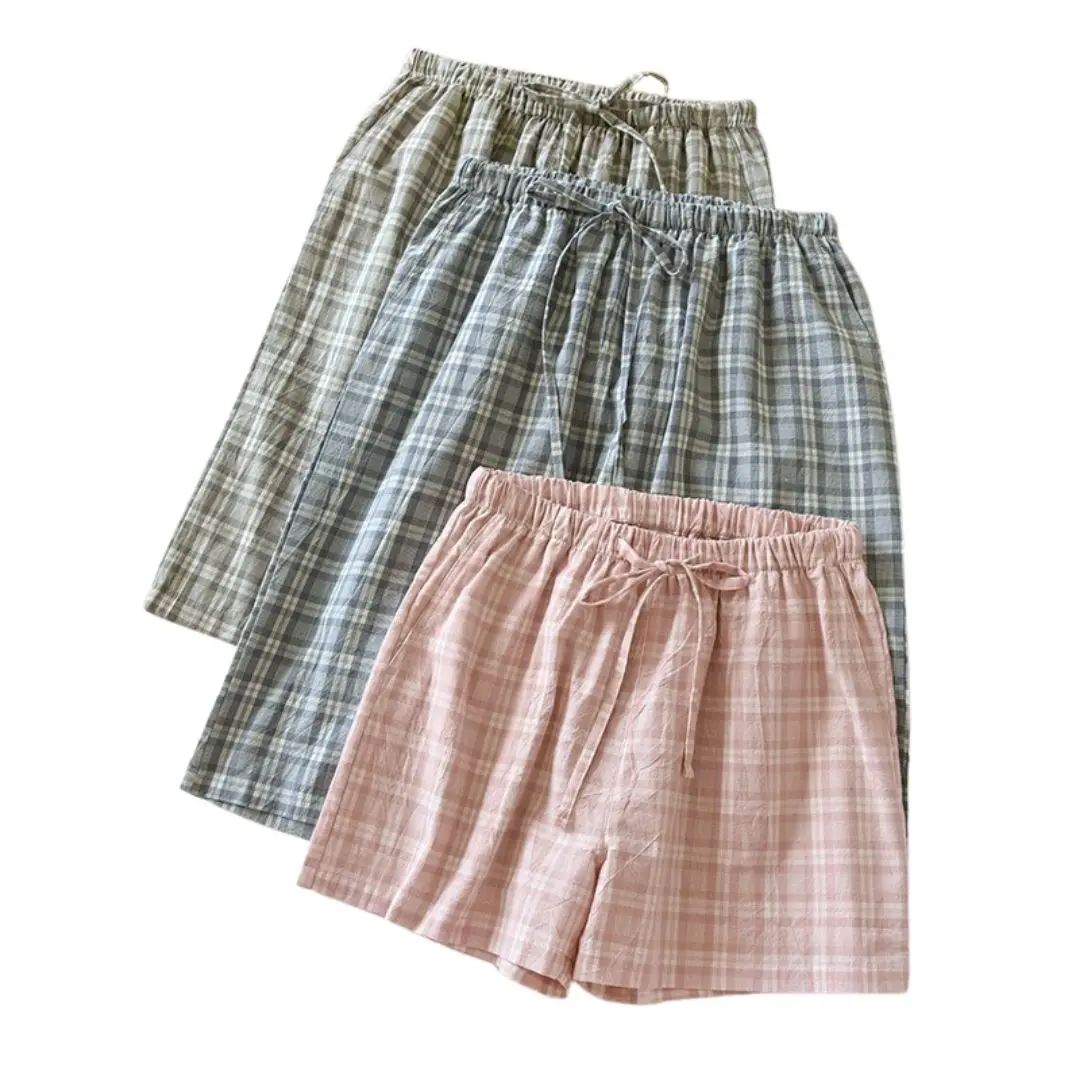 2023 New Summer Couple Plaid Shorts Washed Cotton Thin Pajama Pants Lounge Sleep Wear for Women Men Bottoms Night Pants
2023 New Summer Couple Plaid Shorts Washed Cotton Thin Pajama Pants Lounge Sleep Wear for Women Men Bottoms Night Pants