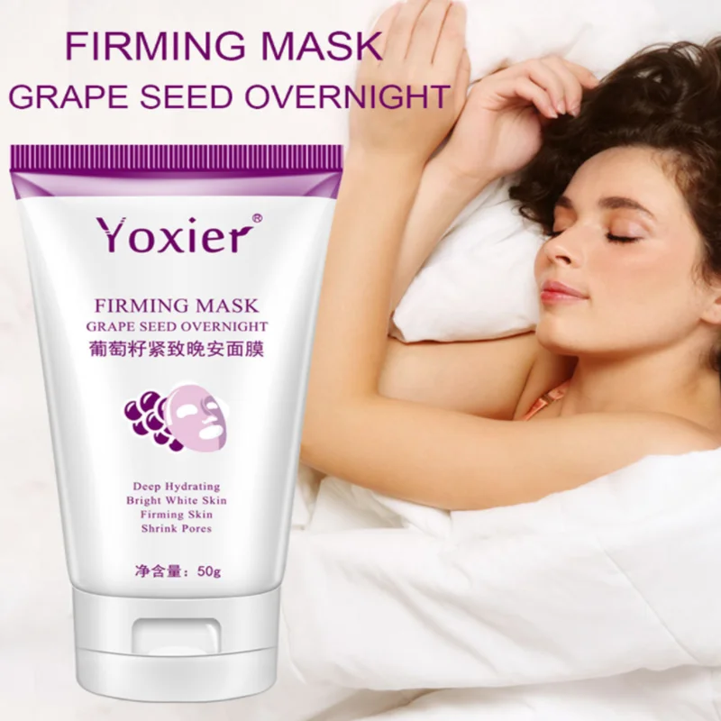 Sleeping Mask Moisturizing Nourish Firming Anti-Drying Peeling Anti-Wrinkle Anti-Aging Grape Seed Hyaluronic Acid Skin Care 50g
Sleeping Mask Moisturizing Nourish Firming Anti-Drying Peeling Anti-Wrinkle Anti-Aging Grape Seed Hyaluronic Acid Skin Care 50g