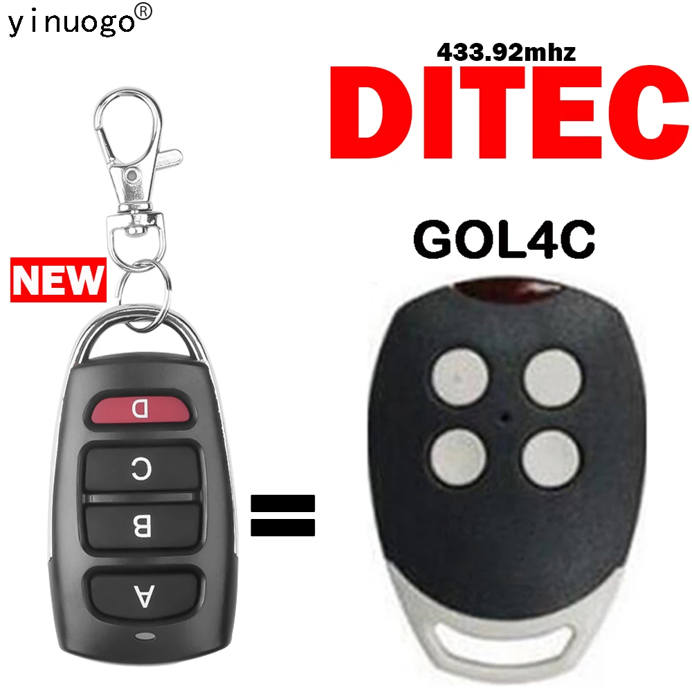 Newest DITEC GOL4C Garage Door Command Clone Remote Control 433.92mhz Fixed Code DITEC Wireless Transmitter Garage Door Opener
Newest DITEC GOL4C Garage Door Command Clone Remote Control 433.92mhz Fixed Code DITEC Wireless Transmitter Garage Door Opener