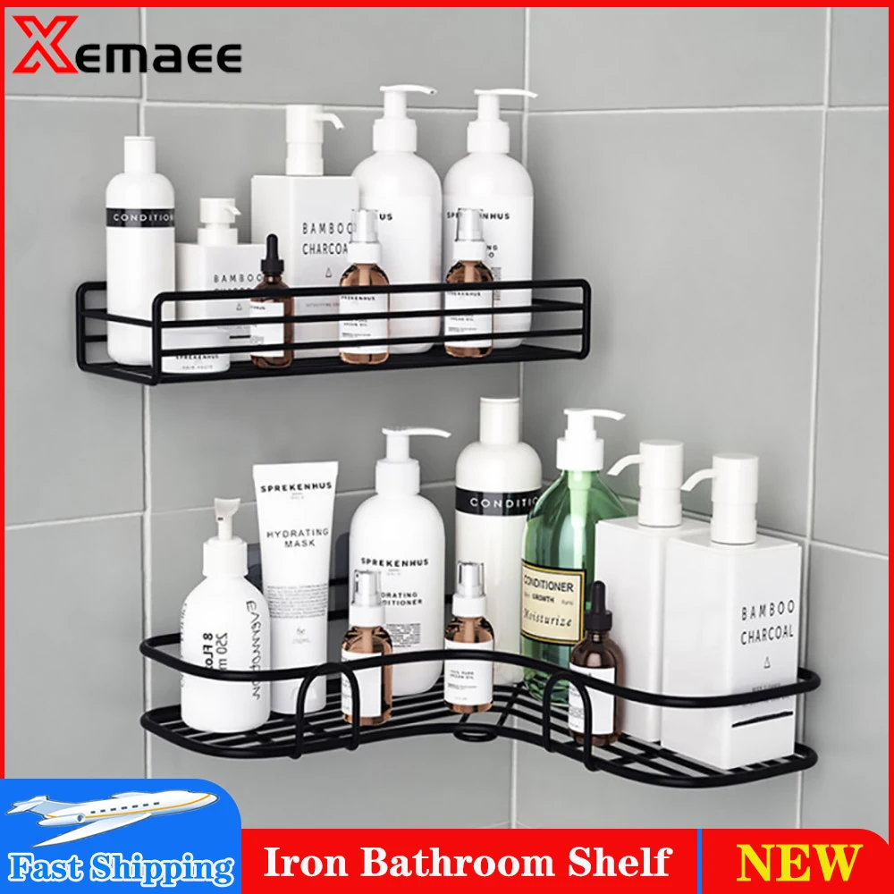 Iron Bathroom Shelf Kitchen Corner Shelf Shower Rack Storage Shelf Wall Shelves with Suction Cup Bathroom Shelves Accessories
Iron Bathroom Shelf Kitchen Corner Shelf Shower Rack Storage Shelf Wall Shelves with Suction Cup Bathroom Shelves Accessories