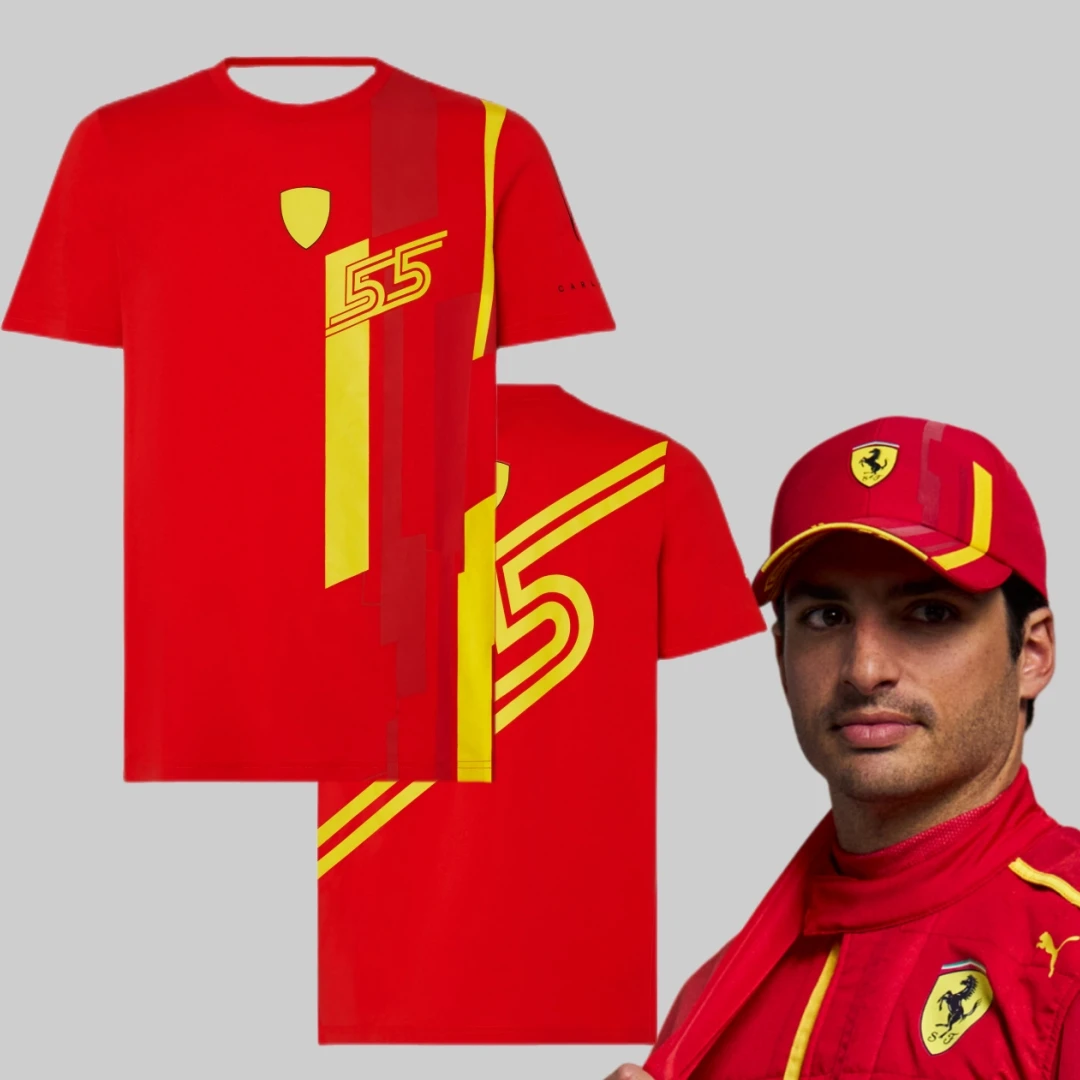 Футболка F1 Scuderia 2023 команда Карлоса Sainz Специальный выпуск испанская Униформа GP мужские футболки фаната футболки Формула 1 гоночный костюм Д...
Футболка F1 Scuderia 2023 команда Карлоса Sainz Специальный выпуск испанская Униформа GP мужские футболки фаната футболки Формула 1 гоночный костюм Д...