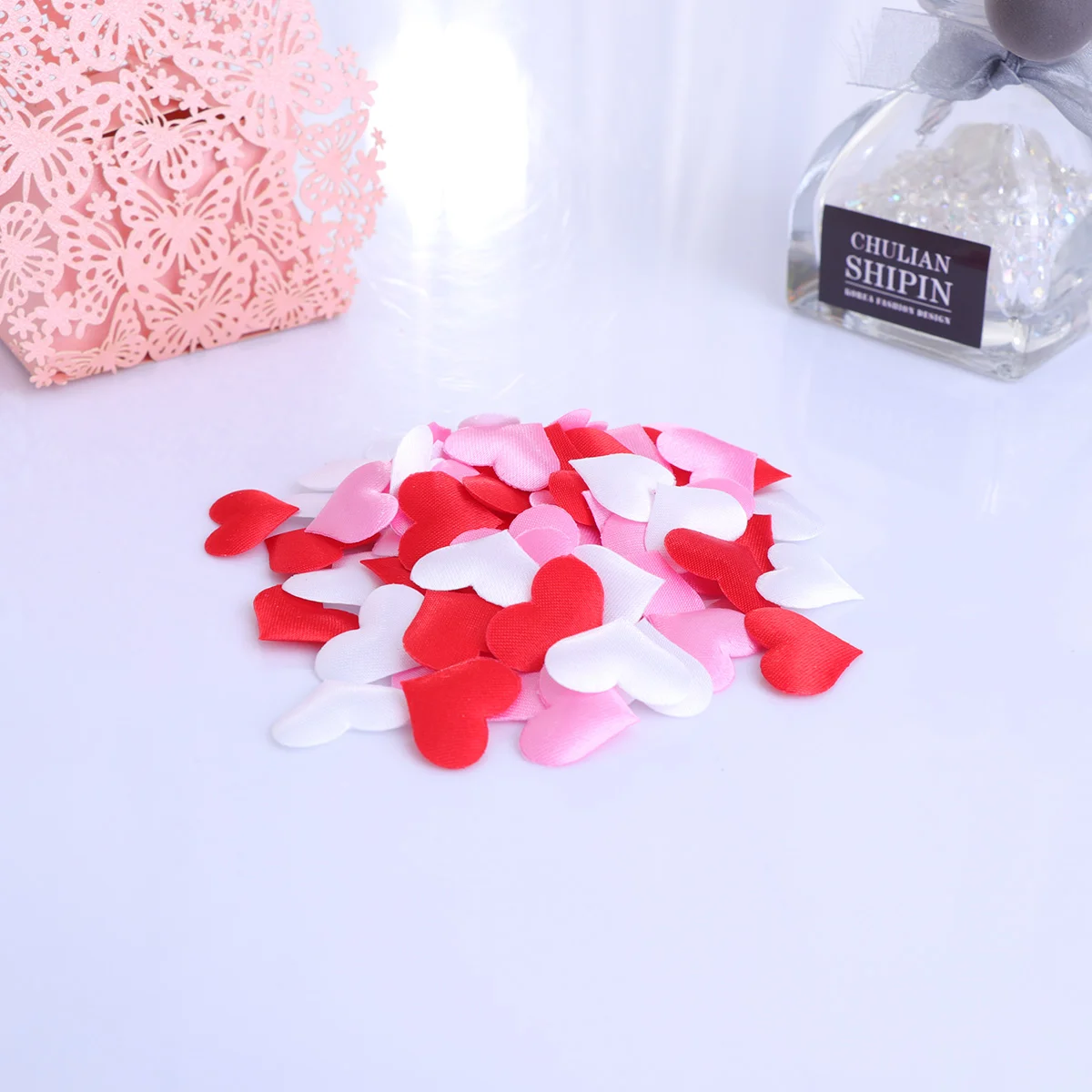 

300 Pcs Heart Decor Silk Rose Petals Adorno Para Mesa De Sponge Petals Heart Roses Petals Fake Rose Petals Love Home decor