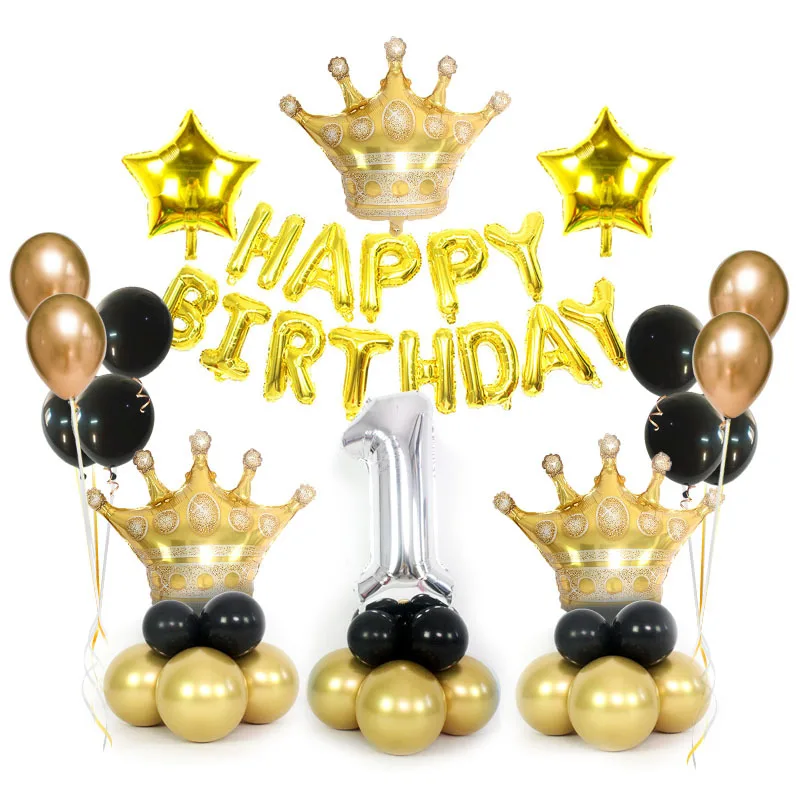 1 Set Blue Pink Gold Crown Birthday Balloons Happy Birthday Number Foil Balloon Baby Shower 1st Birthday Party Decorations Kids
1 Set Blue Pink Gold Crown Birthday Balloons Happy Birthday Number Foil Balloon Baby Shower 1st Birthday Party Decorations Kids