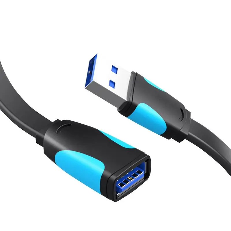 USB 3,0 Удлинительный кабель штекер-гнездо высокоскоростной кабель передачи данных черный плоский кабель 0,5/1/1,5 метров 
USB 3,0 Удлинительный кабель штекер-гнездо высокоскоростной кабель передачи данных черный плоский кабель 0,5/1/1,5 метров