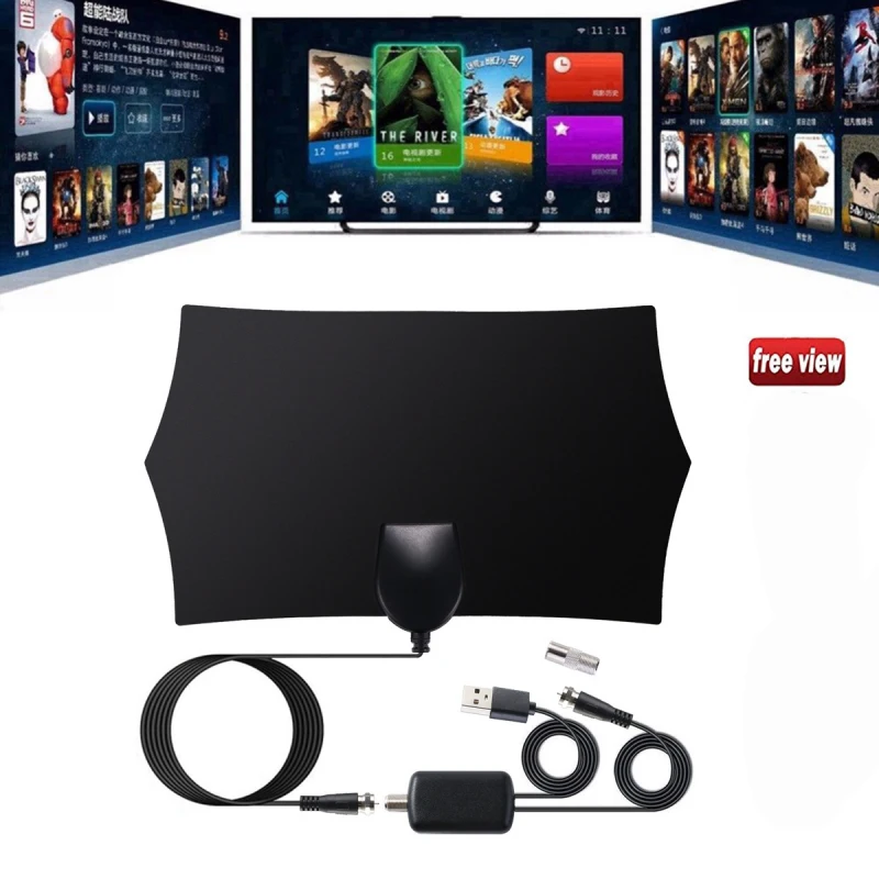 4K 1080P HDTV Antenna TV Digital TV DVB-T2 80 Miles Signal Receiver Travel Mini Indoor Smart 28DBI Amplificador Antena TV
4K 1080P HDTV Antenna TV Digital TV DVB-T2 80 Miles Signal Receiver Travel Mini Indoor Smart 28DBI Amplificador Antena TV