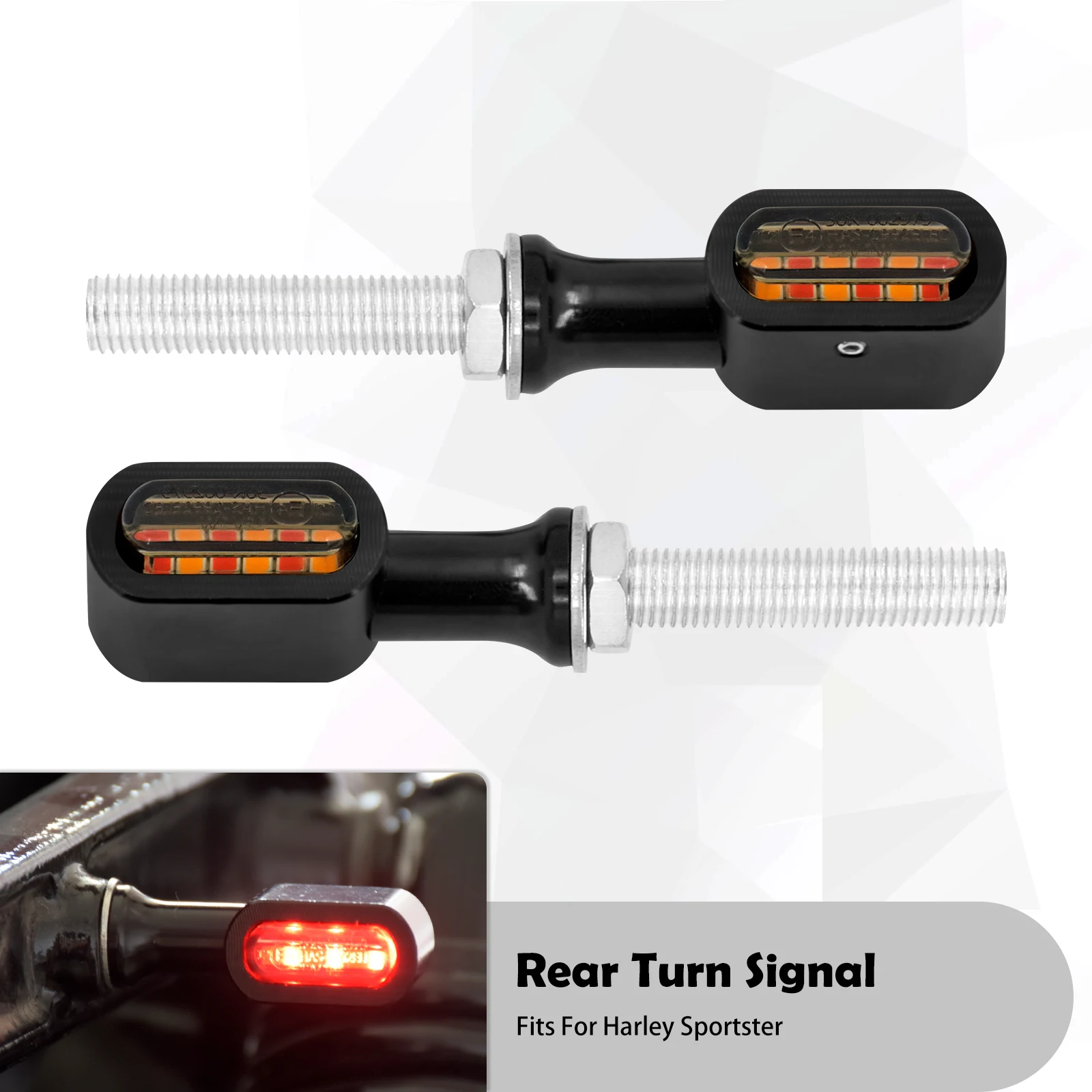 2xMotorcycle Mini Rear E Mark светодиодный указатель поворота красный ходовой стоп-сигнал для Harley Softail Touring Sportster XL 883 Cafe Racer Dyna 
2xMotorcycle Mini Rear E Mark светодиодный указатель поворота красный ходовой стоп-сигнал для Harley Softail Touring Sportster XL 883 Cafe Racer Dyna