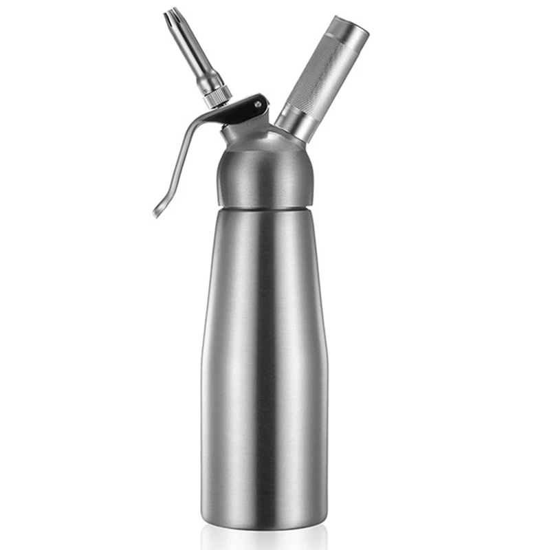 Whipped Cream Dispenser Stainless Steel Professional Whipped Cream Maker Gourmet Cream Whipper Large 500ML
Whipped Cream Dispenser Stainless Steel Professional Whipped Cream Maker Gourmet Cream Whipper Large 500ML