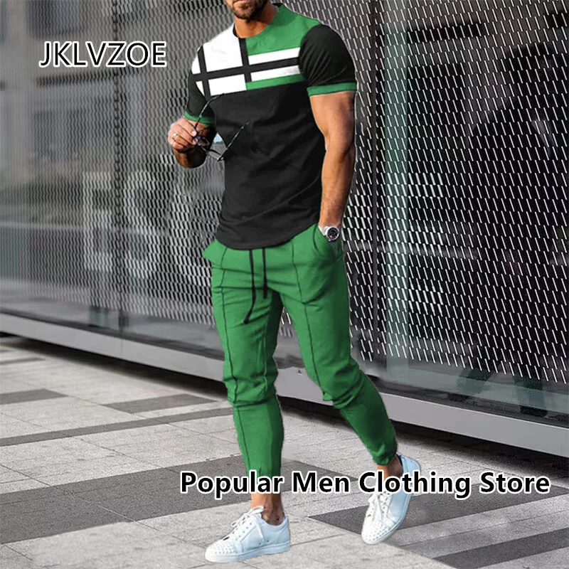 2 Piece Set Outfits Men's Trousers Tracksuit 3D Printed Summer Street Clothes Jogger Sportswear Short Sleeve T Shirt+Long Pants
2 Piece Set Outfits Men's Trousers Tracksuit 3D Printed Summer Street Clothes Jogger Sportswear Short Sleeve T Shirt+Long Pants