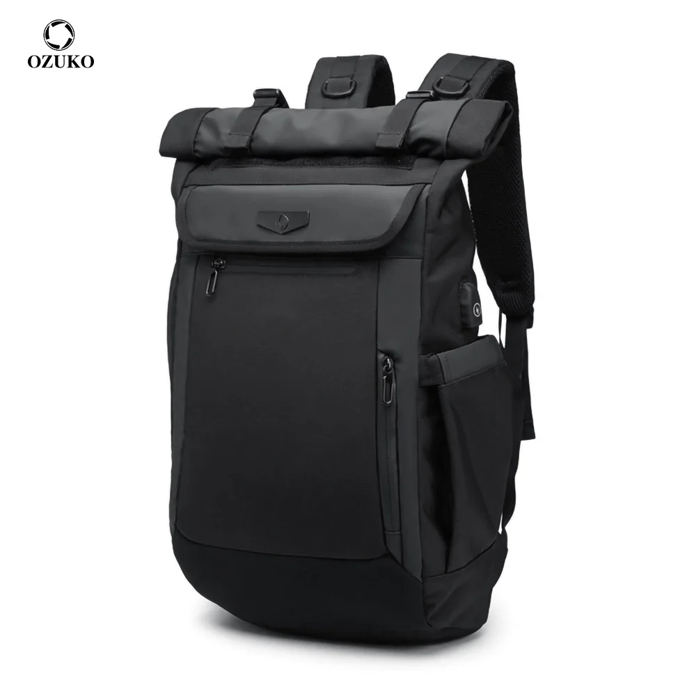 

OZUKO New 15.6 inch Laptop Backpack Men Multifunction USB School Backpacks Teenager Fashion Schoolbags Waterproof Travel Mochila