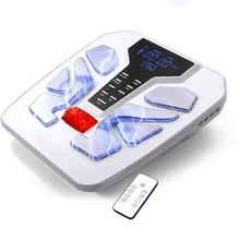 Foot massage machine infrared digital low frequency electric pulse therapy, acupuncture massager vibration cycle