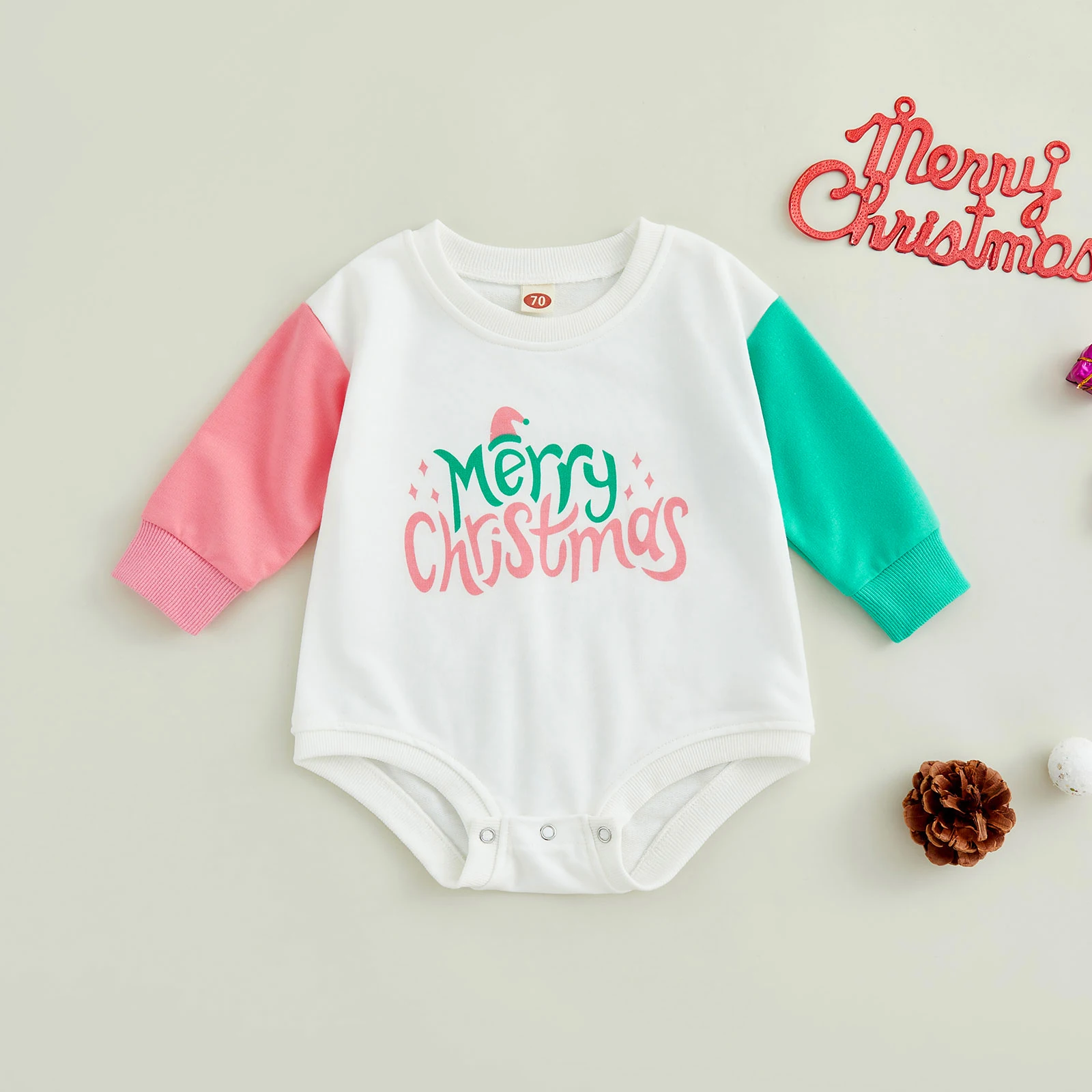 Baby Girls Spring Autumn Romper Long Sleeve O Neck Patchwork Letter Sweatshirts Jumpsuits Casual Clothes Christmas Clothing
Baby Girls Spring Autumn Romper Long Sleeve O Neck Patchwork Letter Sweatshirts Jumpsuits Casual Clothes Christmas Clothing