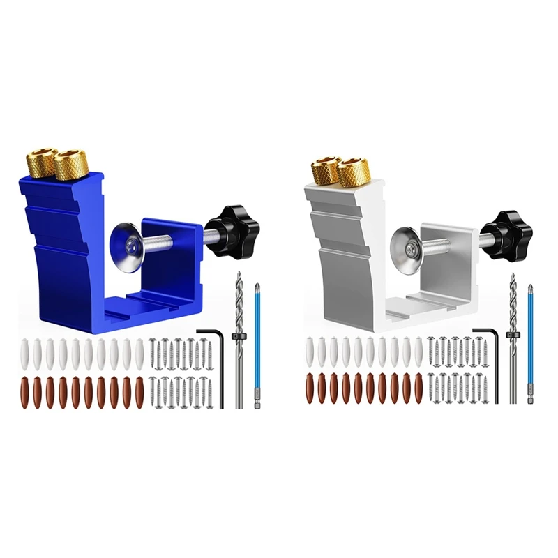 1 Set Pocket Screw Jig Pocket Hole Drill Guide Jig Set For 15° Angled Holes, For Woodworking Angle Drilling Holes B
1 Set Pocket Screw Jig Pocket Hole Drill Guide Jig Set For 15° Angled Holes, For Woodworking Angle Drilling Holes B