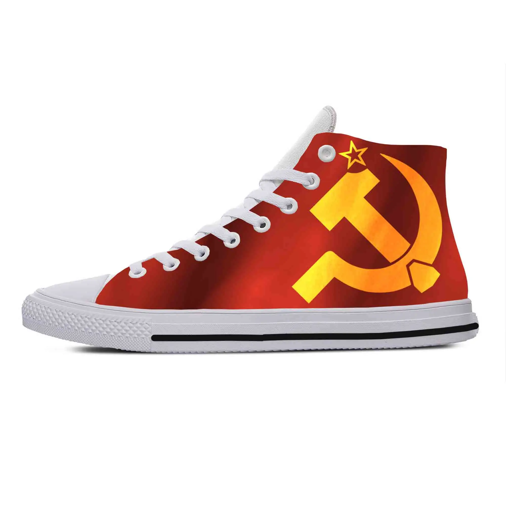 Soviet Union CCCP USSR Flag Russia Hammer Sickle Casual Cloth Shoes High Top Comfortable Breathable 3D Print Men Women Sneakers
Soviet Union CCCP USSR Flag Russia Hammer Sickle Casual Cloth Shoes High Top Comfortable Breathable 3D Print Men Women Sneakers