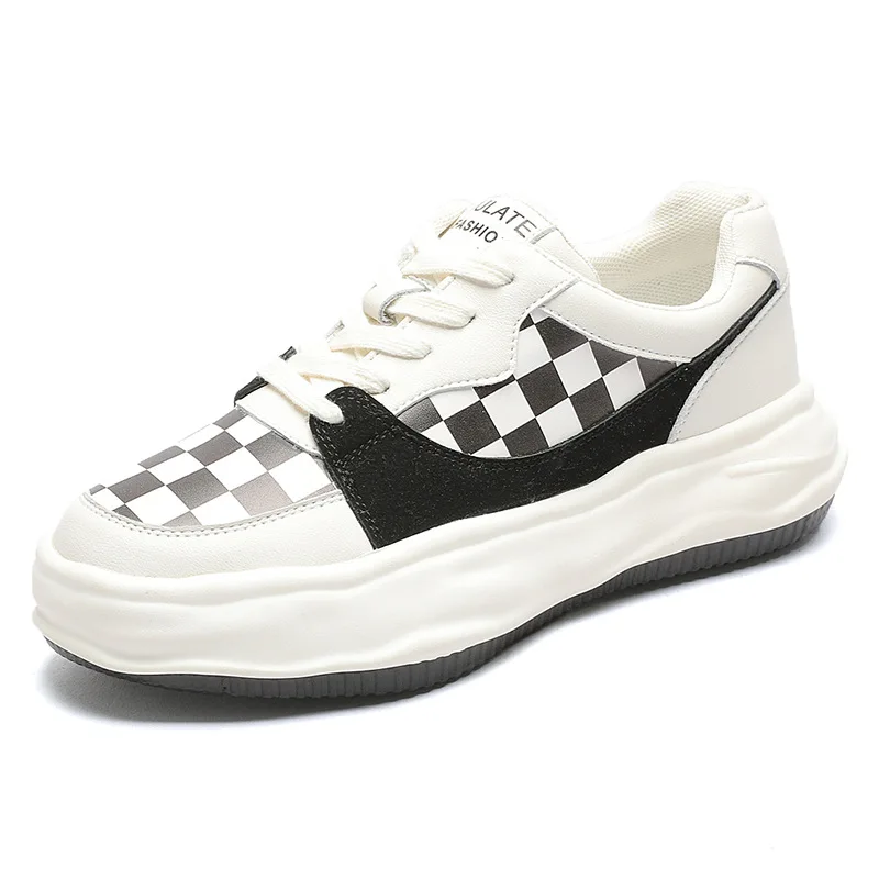 Leather White Platform Shoes Women 2022 Spring Autumn Checkerboard Cowhide Sports Shoes Sneakers for Women Zapatos De Mujer
Leather White Platform Shoes Women 2022 Spring Autumn Checkerboard Cowhide Sports Shoes Sneakers for Women Zapatos De Mujer