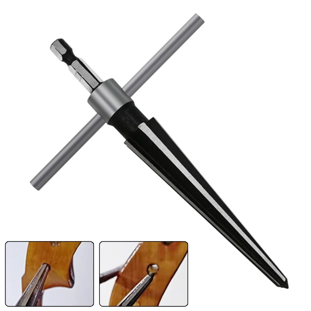5-16mm Bridge Pin Hole Hand Held Tapered Reamer T Handle 6 Flute Beveling Cutting Drill Tool Woodworking Tool Accessories
5-16mm Bridge Pin Hole Hand Held Tapered Reamer T Handle 6 Flute Beveling Cutting Drill Tool Woodworking Tool Accessories