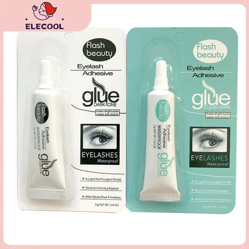 

7g Clear-white/Dark-black Eyelash Glue Waterproof False Eyelashes Makeup Adhesive Eye Lash Glue False Eyelashes Cosmetic Tools