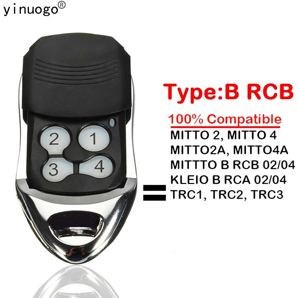 MITTO 2 4 2A 4A B RCB 02 04 пульт дистанционного управления гаражной дверью 433,92 МГц изменяющийся код замены MITTO2A MITTO4A KLEIO B RCA брелок
MITTO 2 4 2A 4A B RCB 02 04 пульт дистанционного управления гаражной дверью 433,92 МГц изменяющийся код замены MITTO2A MITTO4A KLEIO B RCA брелок