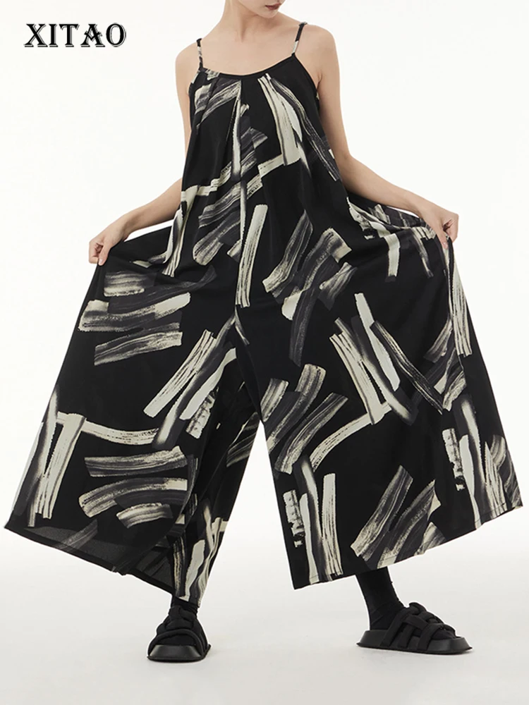 XITAO Loose Print Jumpsuit Casual Fashion Street Wind Women 2023 Summer New Arrival Personality Trend Sling Jumpsuit HQQ0935
XITAO Loose Print Jumpsuit Casual Fashion Street Wind Women 2023 Summer New Arrival Personality Trend Sling Jumpsuit HQQ0935