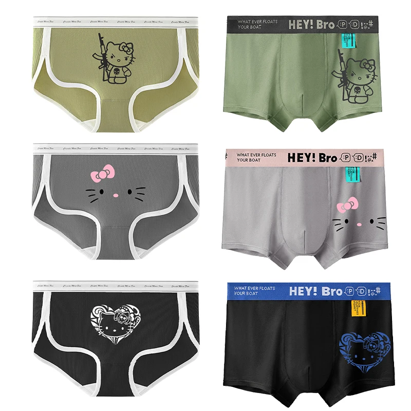 Hello Kitty Couple Underwear Cute Cartoon Antibacterial Girl Sports Style Thread Letter Modal Triangle Pants Women Accessories
Hello Kitty Couple Underwear Cute Cartoon Antibacterial Girl Sports Style Thread Letter Modal Triangle Pants Women Accessories