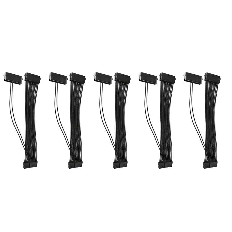 5Pcs Dual PSU Power Extension Cable For ATX Motherboard, Pure Copper 24 Pin Chassis Power Starter Cable, 32Cm
5Pcs Dual PSU Power Extension Cable For ATX Motherboard, Pure Copper 24 Pin Chassis Power Starter Cable, 32Cm