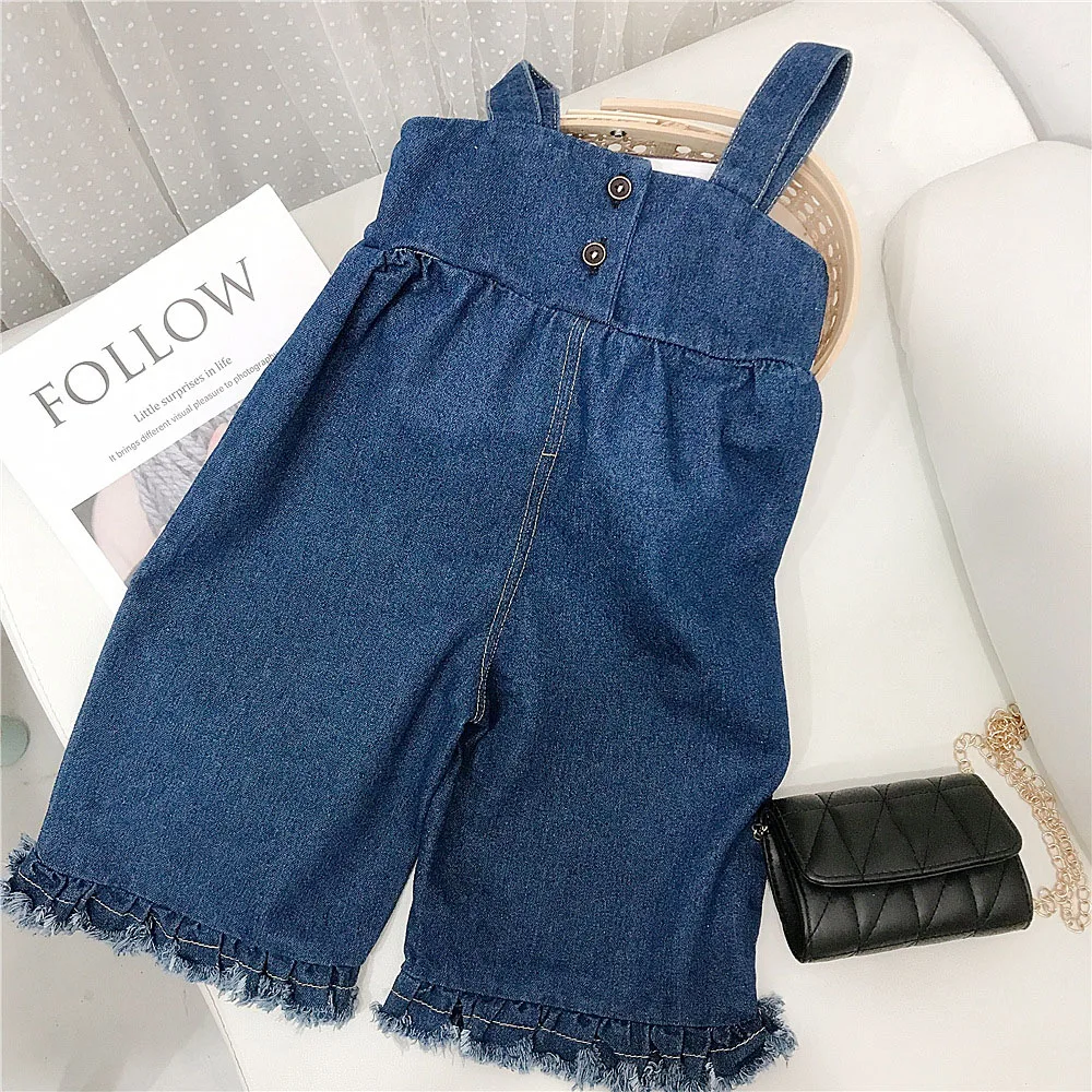 Spring Kids Girls Overalls Jeans Fashion Girl Jumpsuit Straight Wide Leg Denim Pants Suspender Trousers 1-6Y Children Clothes
Spring Kids Girls Overalls Jeans Fashion Girl Jumpsuit Straight Wide Leg Denim Pants Suspender Trousers 1-6Y Children Clothes