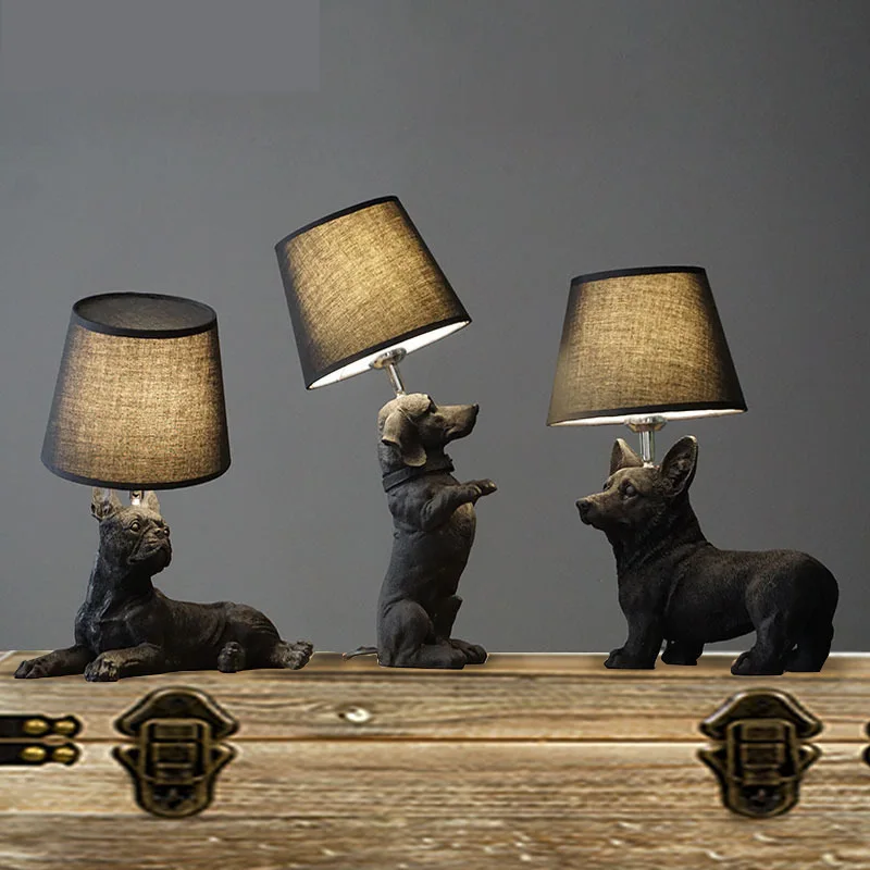 Britain Style Creative Corgi Modeling Resin Table Lamps Bedroom Beside Lamp Study Room Light Fixture Living Room Table Decor LED
Britain Style Creative Corgi Modeling Resin Table Lamps Bedroom Beside Lamp Study Room Light Fixture Living Room Table Decor LED
