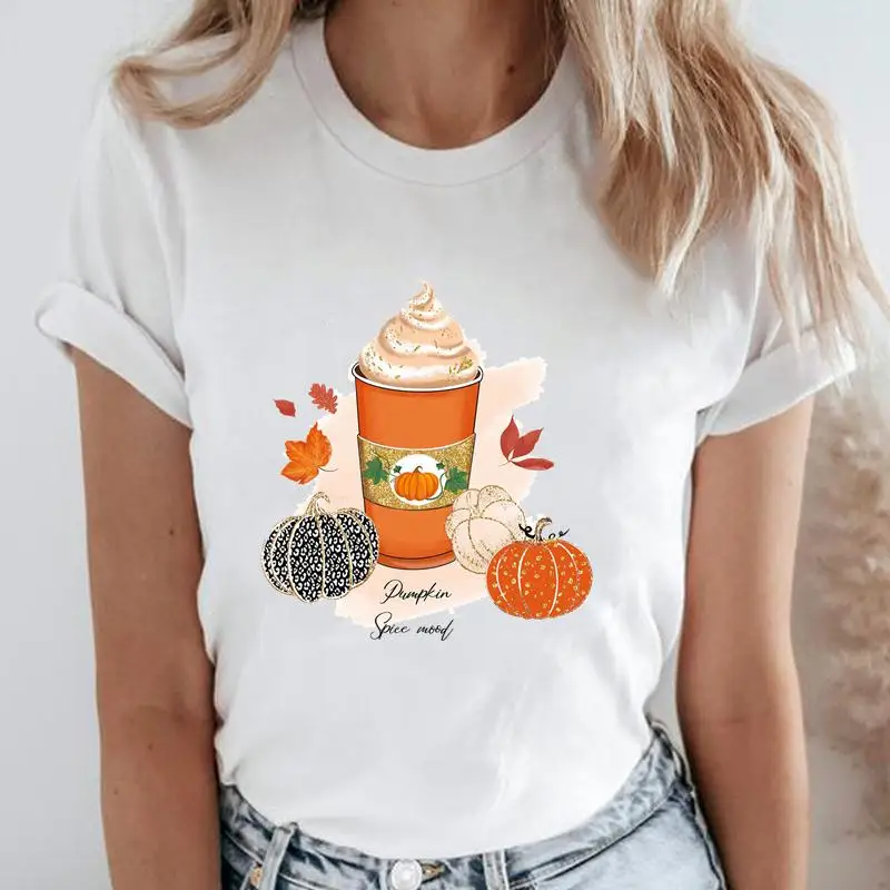 Женская футболка с рисунком тыквы, специй, любви, на осень, Хэллоуин
Женская футболка с рисунком тыквы, специй, любви, на осень, Хэллоуин
