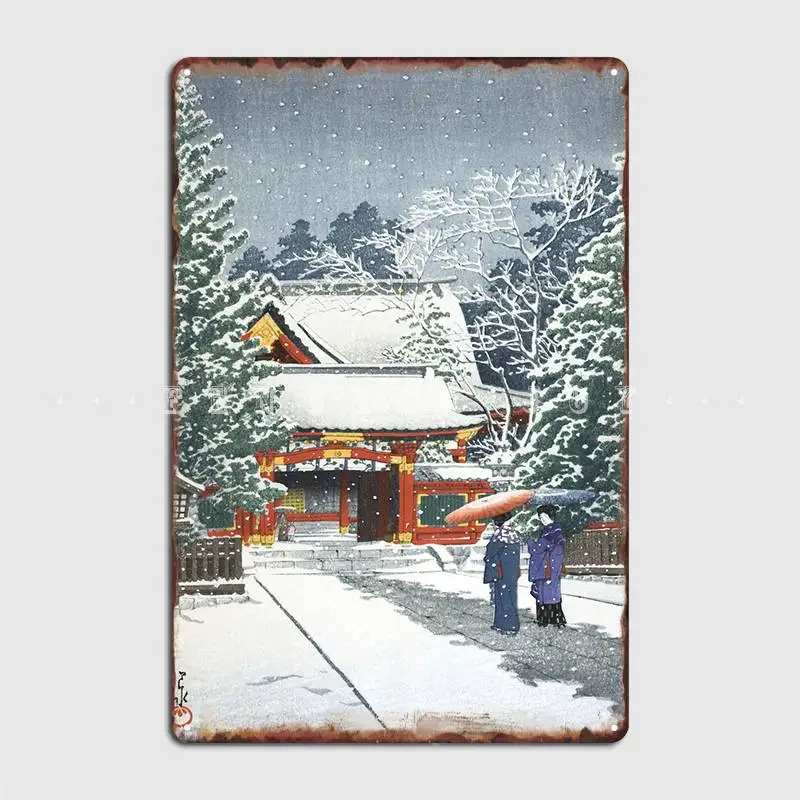 Snow At Hie Shrine Poster Metal Plaque Wall Decor Retro Living Room Wall Mural Tin Sign Posters
Snow At Hie Shrine Poster Metal Plaque Wall Decor Retro Living Room Wall Mural Tin Sign Posters
