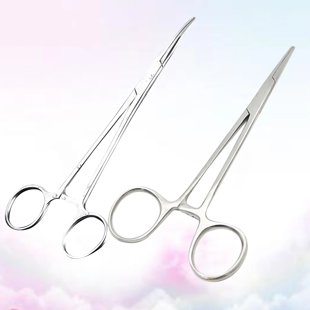 2pcs 18cm Stainless Steel Hemostatic And Epilating Forceps Pet Dog Cat Tweezers Ear Canal Cleaning Exclusive Tweezers (Curved 
2pcs 18cm Stainless Steel Hemostatic And Epilating Forceps Pet Dog Cat Tweezers Ear Canal Cleaning Exclusive Tweezers (Curved