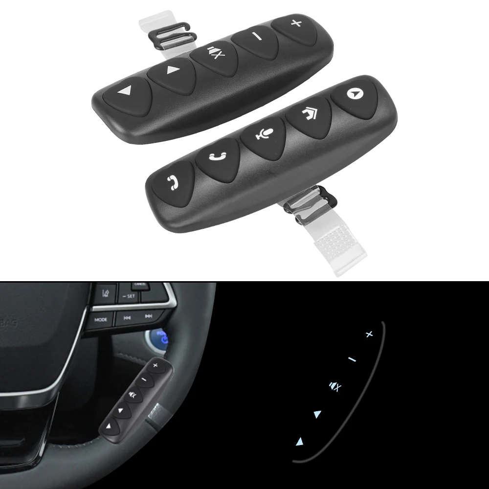 DVD Navigation 2Pcs Multifunction Wireless Controller Buttons Bluetooth-compatible Luminous Car Steering Wheel Remote Control
DVD Navigation 2Pcs Multifunction Wireless Controller Buttons Bluetooth-compatible Luminous Car Steering Wheel Remote Control