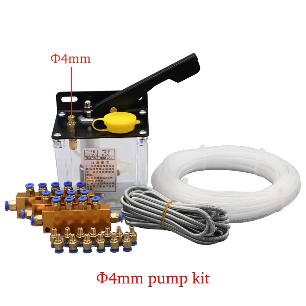 Комплект ручного масляного насоса с ЧПУ, масляный выпуск 4 мм 6 мм, смазочный насос TZ-5 для гравировального фрезерного станка с ЧПУ
Комплект ручного масляного насоса с ЧПУ, масляный выпуск 4 мм 6 мм, смазочный насос TZ-5 для гравировального фрезерного станка с ЧПУ