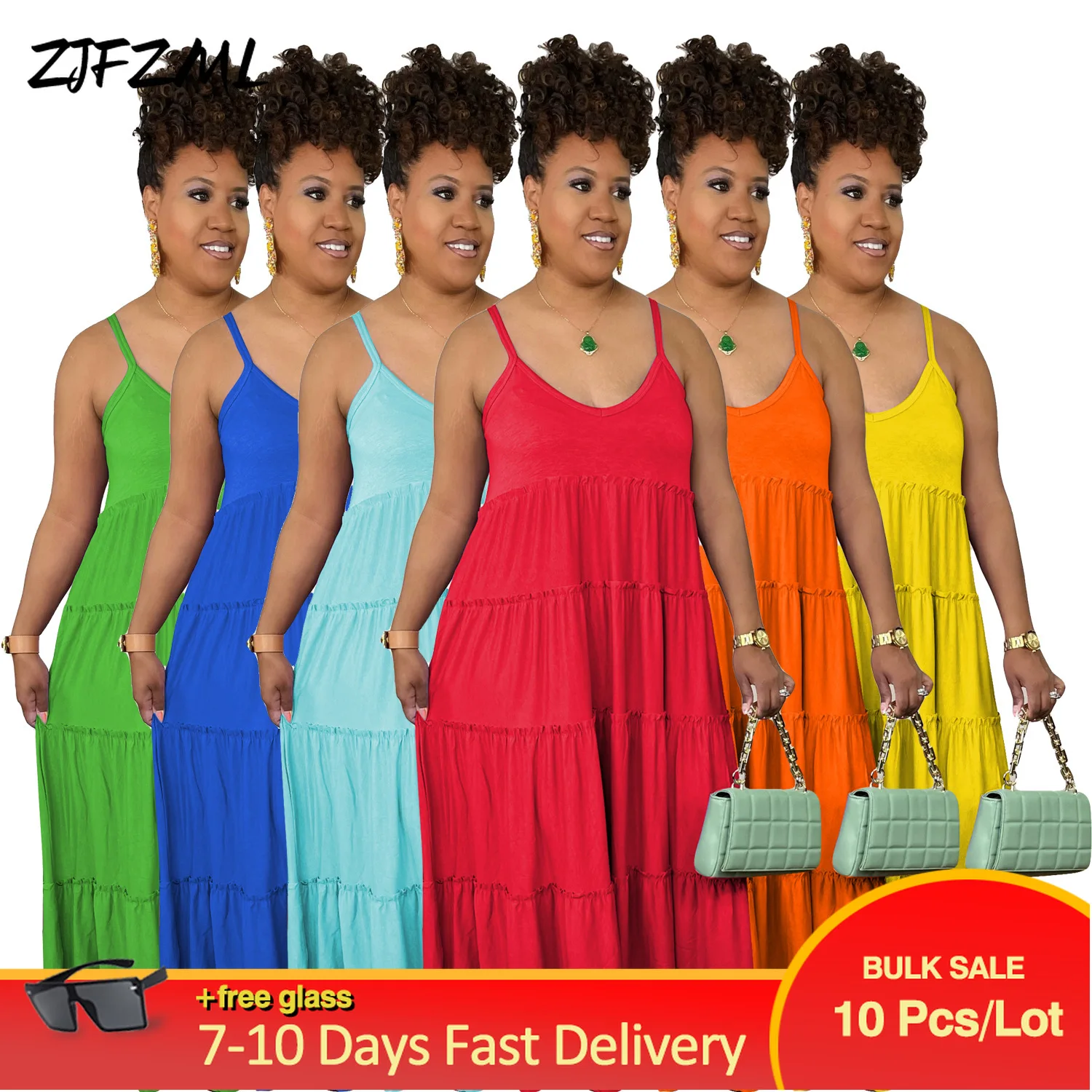 Bulk Items Wholesale Lots Summer Vintage Boho Dress for Women Spaghetti Strap Open Back Sleeveless Big Swing Full Length Dresses
Bulk Items Wholesale Lots Summer Vintage Boho Dress for Women Spaghetti Strap Open Back Sleeveless Big Swing Full Length Dresses