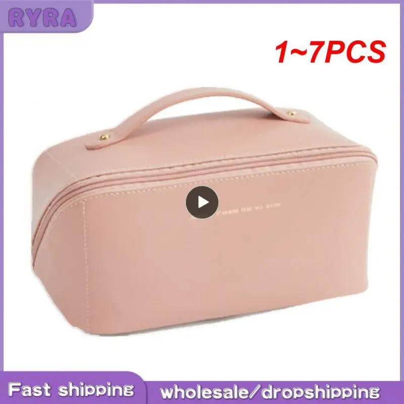 1~7PCS Women Cosmetic Bag Plaid Toiletries Travel Storage Bag PU Leather Portable Waterproof Organizer Makeup Bag Organizer
1~7PCS Women Cosmetic Bag Plaid Toiletries Travel Storage Bag PU Leather Portable Waterproof Organizer Makeup Bag Organizer