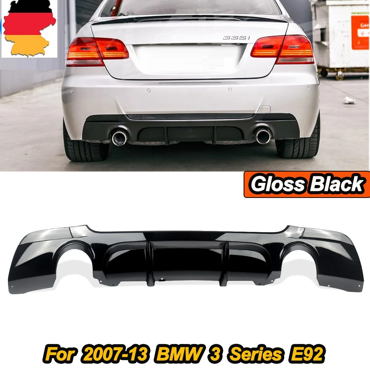 MagicKit Fit For BMW E92 E93 M Tech M-Sport 2007-2013 Rear Bumper Diffuser Glossy Black
MagicKit Fit For BMW E92 E93 M Tech M-Sport 2007-2013 Rear Bumper Diffuser Glossy Black