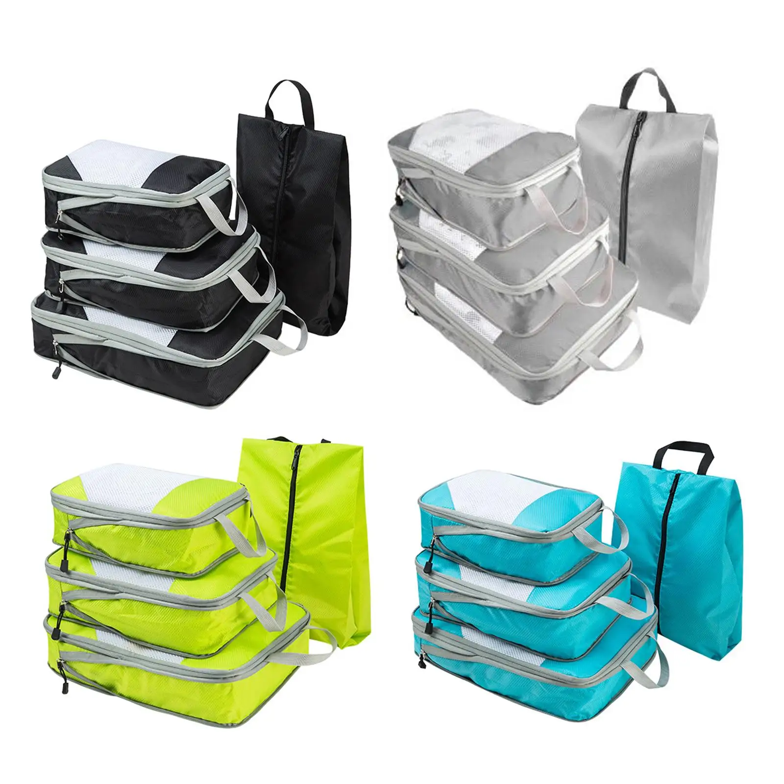 4 Pieces Travel Luggage Organizers Toiletry Bags for Socks Shoes 
4 Pieces Travel Luggage Organizers Toiletry Bags for Socks Shoes