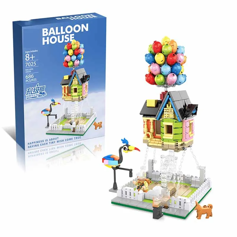 

New Film Up City Expert Balloon Flying House Figurine Building Blocks MOC 43217 Bricks Scene Villa Model Assembly Toy Kid Gift