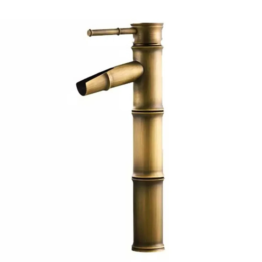 Durable Basin Faucet Bathroom Bamboo Shape Faucet Deck Mounted Hot And Cold Water Kitchen Mixer Tap Single Handle
Durable Basin Faucet Bathroom Bamboo Shape Faucet Deck Mounted Hot And Cold Water Kitchen Mixer Tap Single Handle