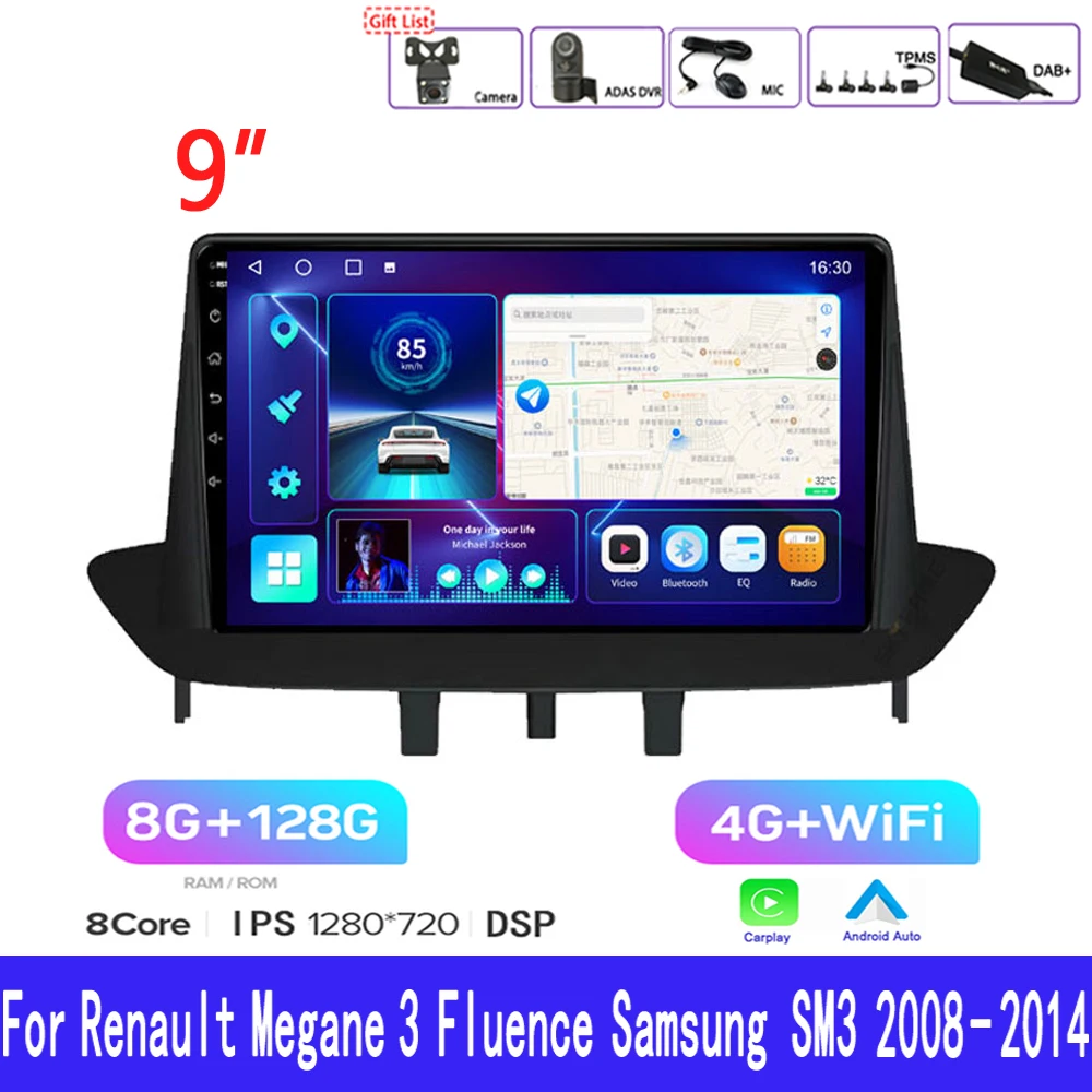 Автомагнитола Carmitek Android 10,0 с GPS для Renault Megane 3 Fluence Samsung SM3 2008 - 2014 мультимедийный плеер DSP CarPlay 8G 128G
Автомагнитола Carmitek Android 10,0 с GPS для Renault Megane 3 Fluence Samsung SM3 2008 - 2014 мультимедийный плеер DSP CarPlay 8G 128G