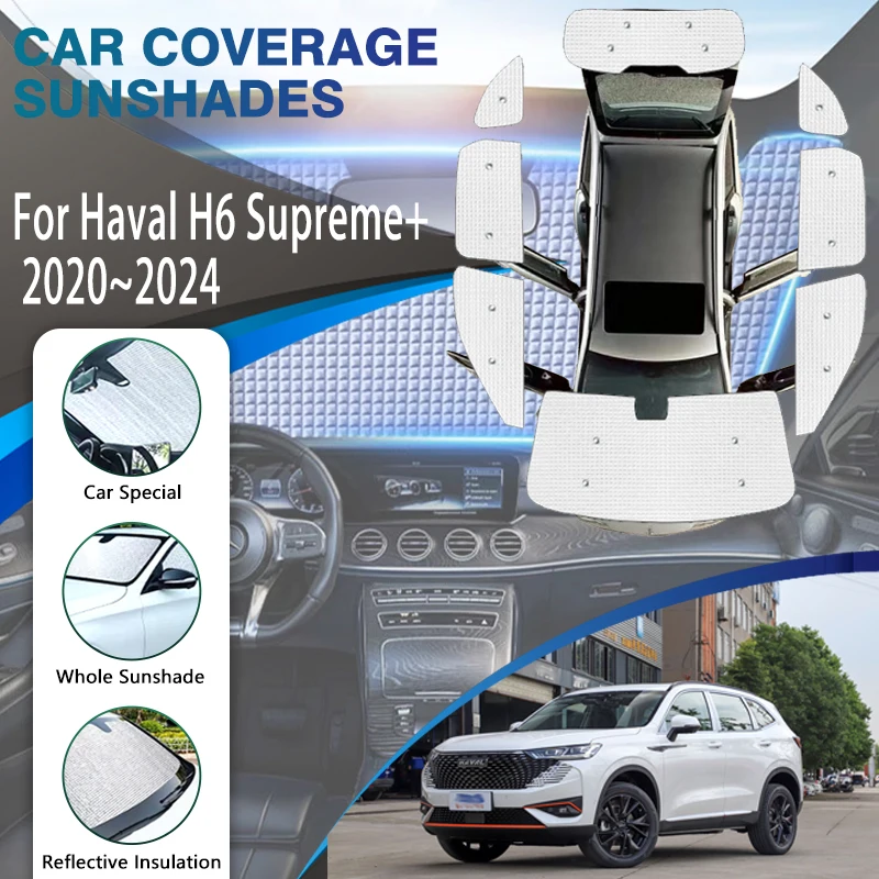 Full Covers Sunshades For Haval H6 Supreme+ SUV 2020-2024 Summer Sunproof Shade Covers Window Visors Windshield Car Accessories
Full Covers Sunshades For Haval H6 Supreme+ SUV 2020-2024 Summer Sunproof Shade Covers Window Visors Windshield Car Accessories